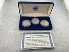 1880-1882 Morgan Silver Dollar Set 3 Coin Lot With COA and Box