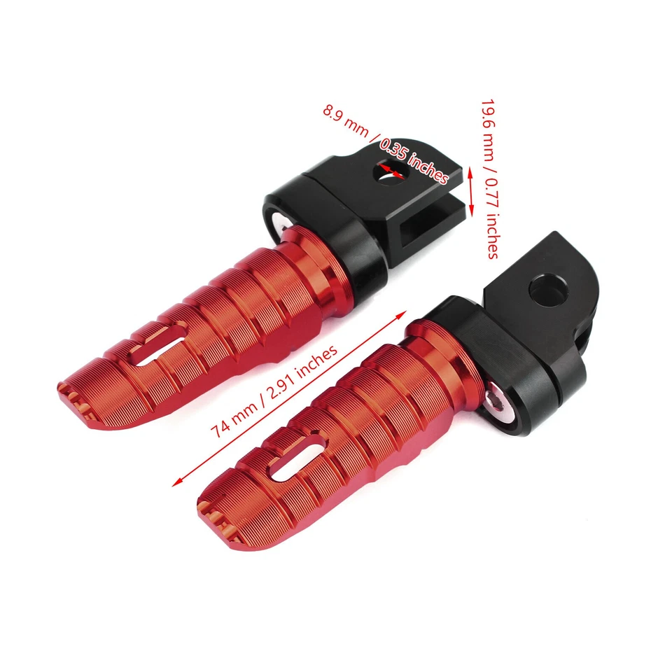 Avant Repose Pieds pour YAMAHA MT-09 MT-07 XSR 700 900 XJR 1300 1200 YZF R6 Rd A - Photo 3/4