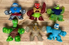 Heroes Of Goo Jit Zu Action Figure Lot Of 6 Stretch Figures 4" By Moose Toys