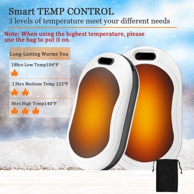 10000Mah USB Rechargeable Electric Hand Warmers Reusable Mini Pocket Power Bank