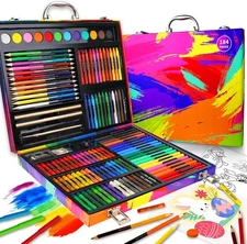 184pcs Art Set Professional Drawing Painting Supplies Kit for Adults Kids Artist