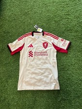 adidas Liverpool FC Men’s Stadium Away Jersey 25/26 - Wonder White