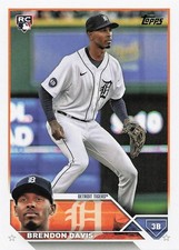 Brendon Davis - 2023 Topps - #494 - Tigers (RC)