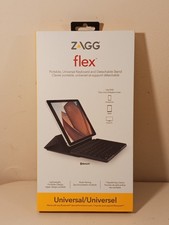 ZAGG Flex New Portable Universal Bluetooth Backlit Keyboard  Stand iOS Android