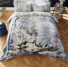 NEW Dorma Lagoon Double Duvet Cover + 2 Pillowcases Set 100% Cotton