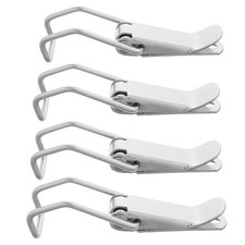 4Pcs Adjustable Stainless Steel Toggle Latch Buckle Durable Silver