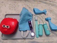 9-Piece Dental Pretend Play Set, Educational Dentist Play Kit with Teeth Model,