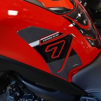Aufkleber 3D Motorrad Kompatibel Mit Yamaha Tracer 7 2021-2024 Rot Tank Side