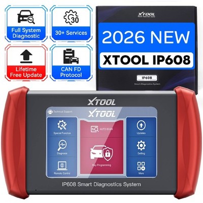 2026 XTOOL IP608   Diagnosewerkzeug für alle Fahrzeugsysteme, OBD2 Diagnosegerät