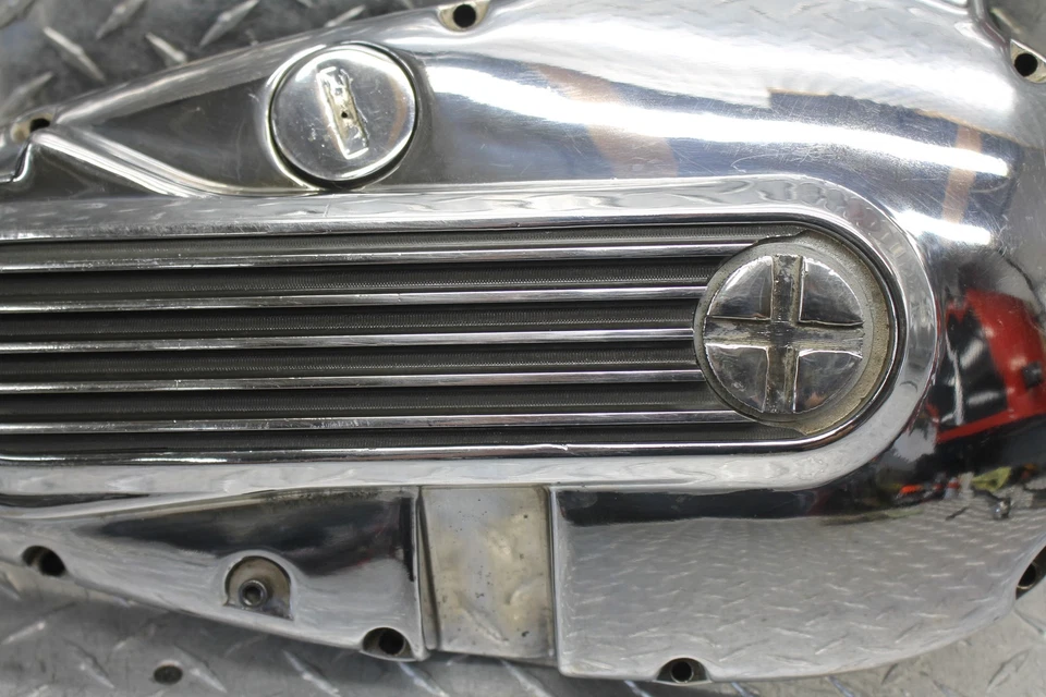 Harley-Davidson Sportster 1000 XLCH 1973 embrague exterior izquierdo cubierta del motor Foto 4 de 4