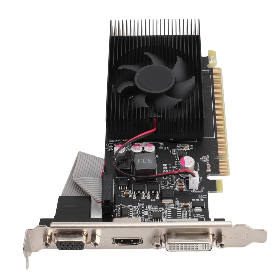 GT730 4GB GDDR3 128Bit Graphics Card With Cooling Fan PCIe 2.0 16X Gaming Gr New - Image 4 of 4