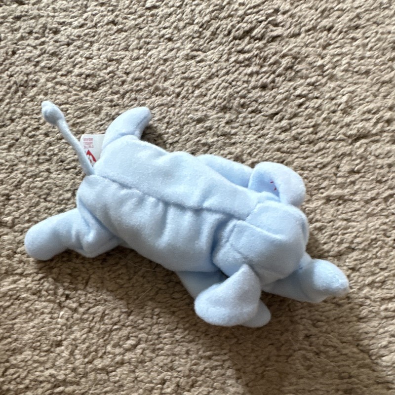 Ty Teenie Beanie Babies Peanut Blue Elephant Plush Toy