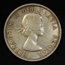 1959 $1 Canada Silver Dollar- Free Shipping USA