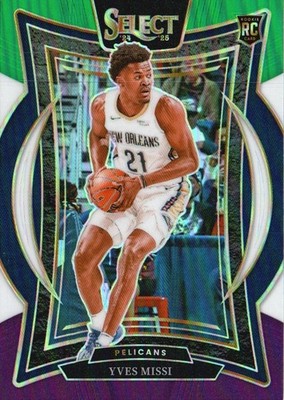 2024-25 Panini Select #88 Yves Missi Green White Purple Prizm