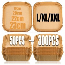 Air Fryer Paper Liners Round Square Food Grad...