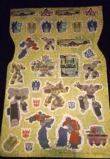 Transformers Prismatic Stickers Sheet Hasbro Scrapbooking