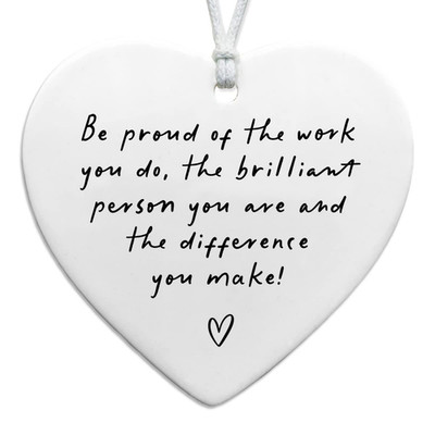 Be Proud of the Work You Do, Thank 3 inches in diameter, 