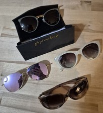 Women's Lot Of 4 Sunglasses, Variety Of Brands C2-D2 