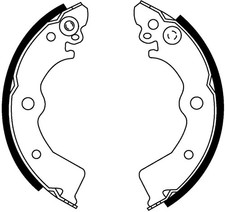 Bremsbackensatz Hinterachse für NISSAN 100NX ALMERA I Hatchback SUNNY III