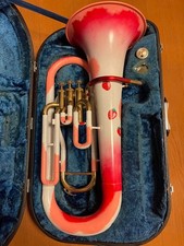 YAMAHA YEP-201 Euphonium Bb Custom Painted Strawberry Design Tested Working