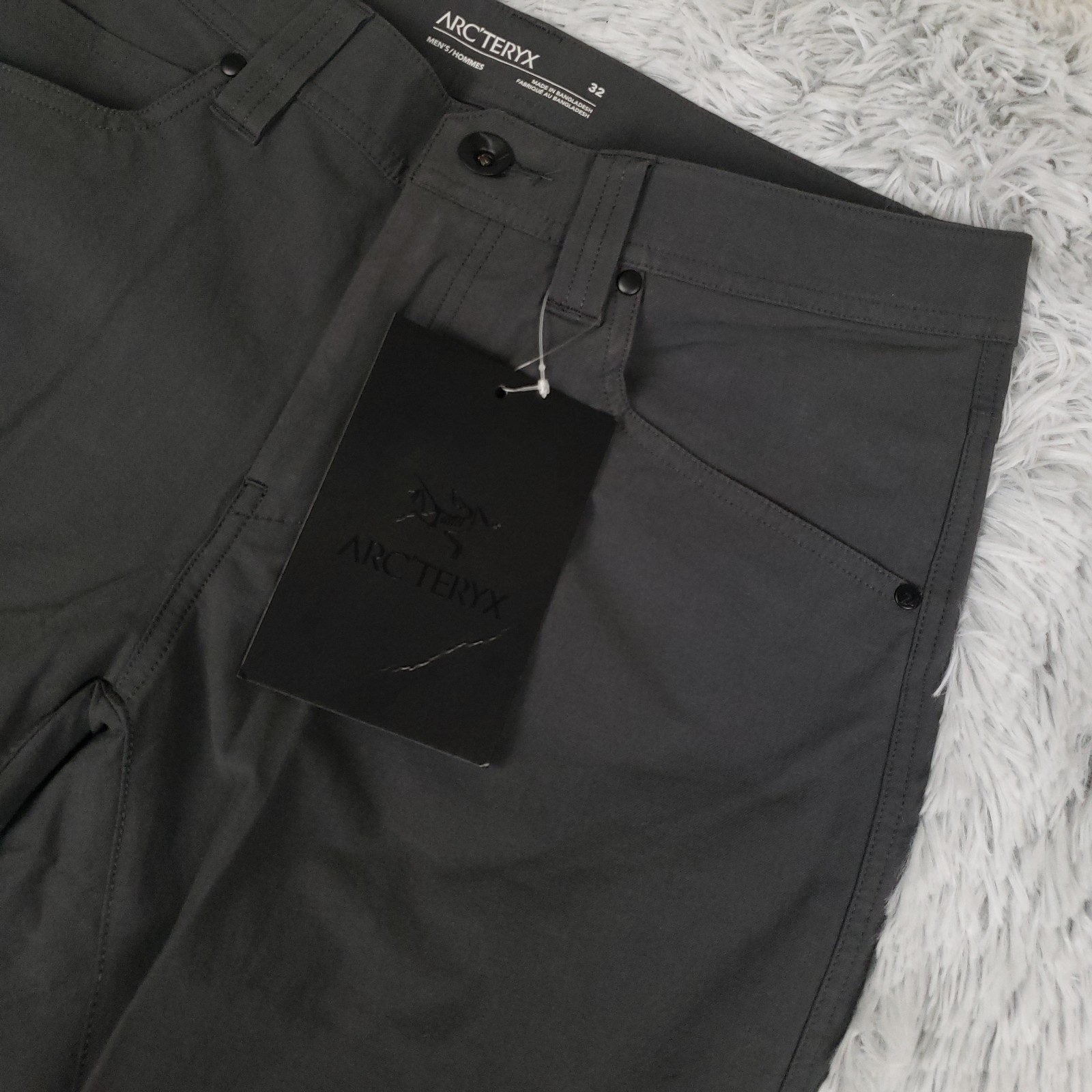 Arc'teryx Levon Pantalone Uomo 32x32 Regolare Grafite Escursionismo Arrampicata Gorp Outdoor