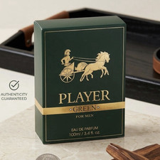 Player Green for Men Eau de Parfum Spray, Regular Size 3.4 fl oz