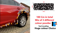 Car Camouflage Kit Solid Truck Camper Side Stickers Decals Racing Triangle