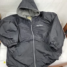 Mens WearGuard Full Zip Hooded Lined Parka Rain Jacket 3XL Water Resistant EUC