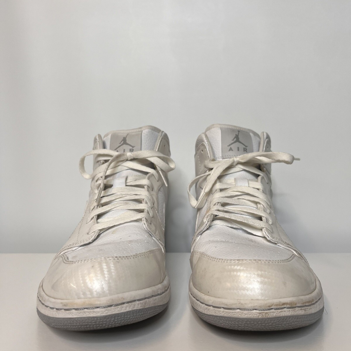 %Nike Air Jordan 1 Phat White Wolf Grey 364770-102 Men Size 8.5 AJ15 Jordan 1 Phat White Wolf Grey for sale | eBay main image 4