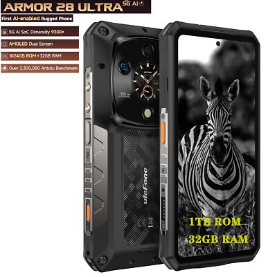 Ulefone Armor 28 Ultra 5G AI Robust Handys 6,67'' Dual Screen 32GB+1TB Android 15