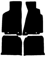 Fits Audi 80 Cabriolet 1992-2001 Black Tailored Carpet Car Mats Hitech