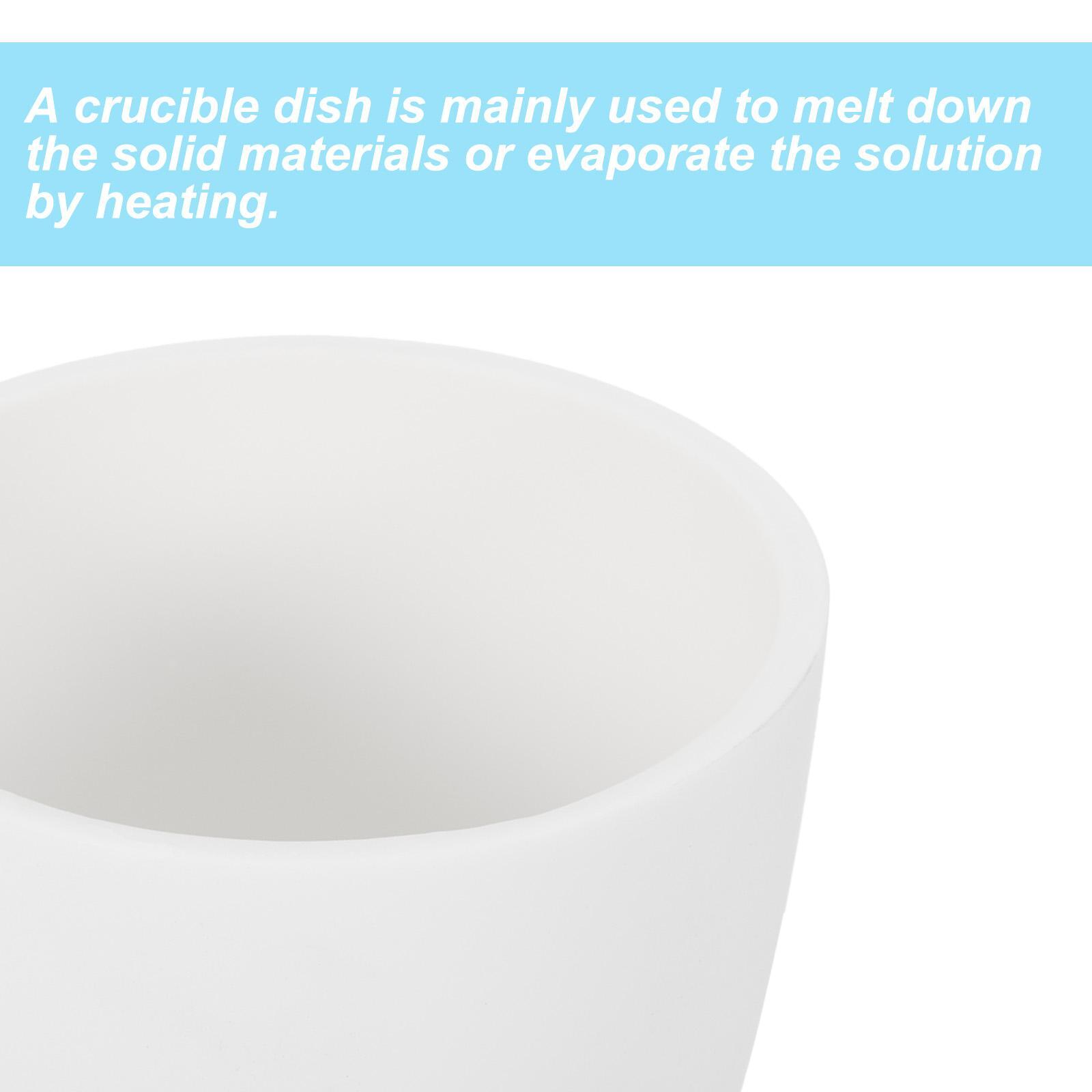 50ml Alumina Porcelain Crucible, Evaporation Bowl Cup Pot for Melting