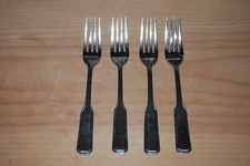 4 Rogers SRB105 7-3/8" Stainless Steel Dinner Forks