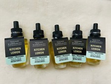 5 x New Bath  Body Works Wallflowers Kitchen lemon   diffuser Refill Bulbs