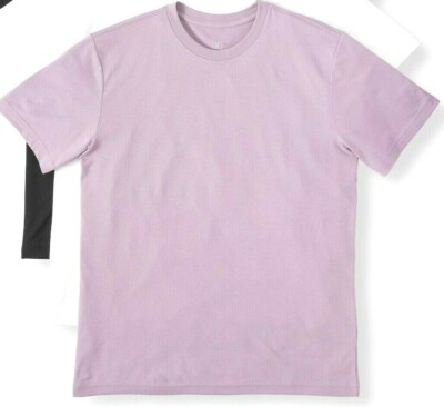 George Men S Crew Neck Tee Shirt X Large 46 48 Lavender Moisture Wicking New Ebay