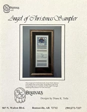 DKT Originals Angel of Christmas Sampler Cross Stitch by Diane K Tolle 1995