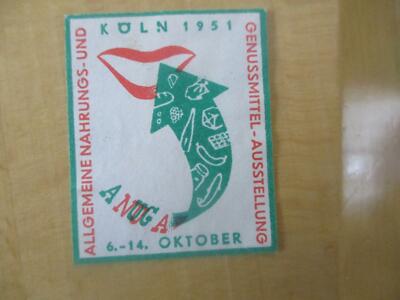 (1766) Reklamemarke - Nahrungs & Genussmittelausst. Köln 1951