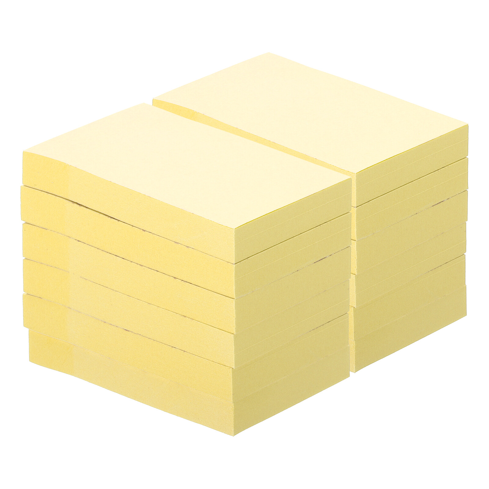 Bright 2x3 Sticky Notes 12-Pack - 100 Sheets per Pad in Vibrant Yellow-image