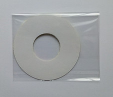 Blank Matte White Promo 7" Jukebox Vinyl Record Centre Labels (4 Pack)