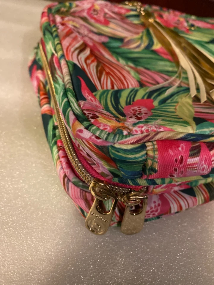 BOLSA DE VIAJE BEBE COLORIDA TROPICAL CREMALLERA ALREDEDOR COLGANTE CON BOLSA DE ALMACENAMIENTO EXTRA Foto 3 de 4