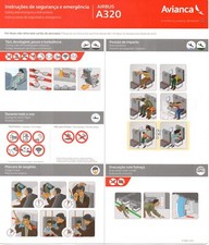 Avianca Airbus A320 Safety Card (F-DSO-103)