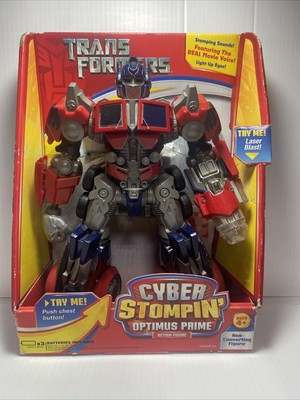 Transformers Cyber Stompin Electronic Optimus Prime 2006  SEALED!