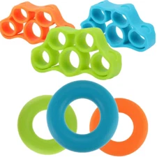 6  Pieces Finger Hand Exerciser Strengthener Wrist Forearm Grip Resistance Band