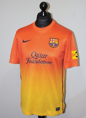 Barcelona Barca away football shirt #10 Messi 12/13 Nike Size M | eBay