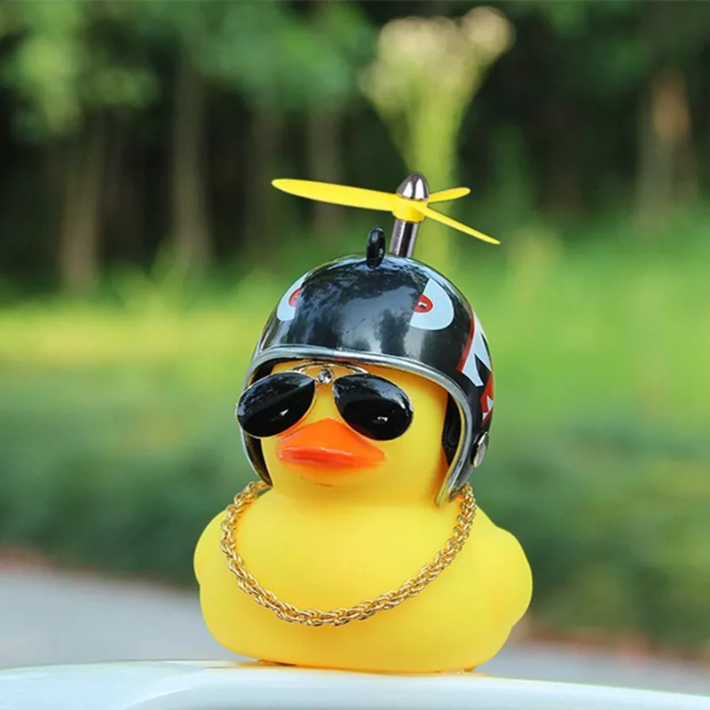 Rubber Duck Toy Car Ornaments Yellow Duck Car Dashboard