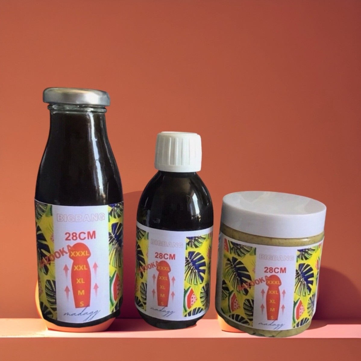 Sirop Bazooka – 100% Ingrédients Naturels – Pour Prise De Volume – 200 Ml X 4 Bouteilles – Neuf