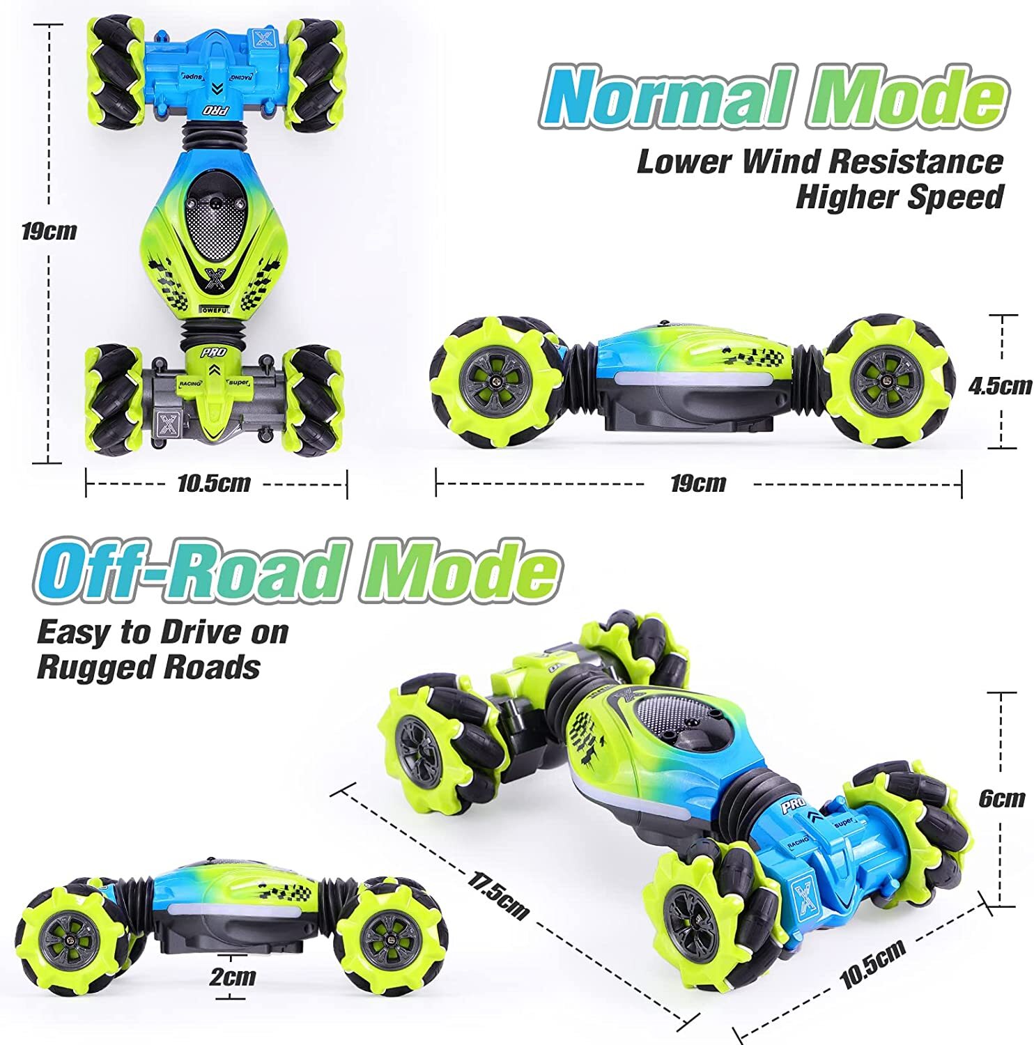 Rhybor Ferngesteuertes Auto Mit Handsteuerung 4WD 20Km/H Gesture RC