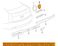 GM OEM 08-14 CTS Trunk Lid Exterior Trim-Emblem 15263152