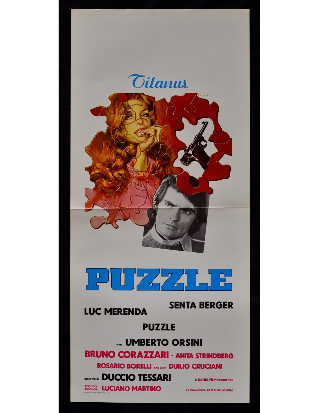 Locandina originale film L'uomo senza memoria (1974) - Regia di Duccio Tessari