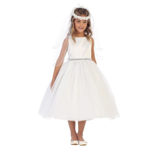 DORADO Talla 6 Vestido Niña Flor Cumpleaños Dama Formal Baile Recital Fiesta - Imagen 6 de 6